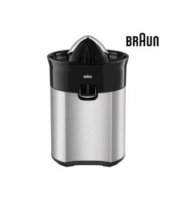 Braun Citrus Juicer,Direct Serve, Auto Stop/Start, Anti drip spout, Lid, 60 W. Stainless Steel