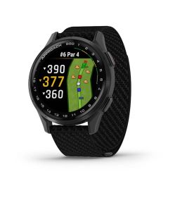 Garmin APPROACH S50 SLATE ALUMINIUM BEZEL WITH BLACK COMFORTFIT NYLON BAND