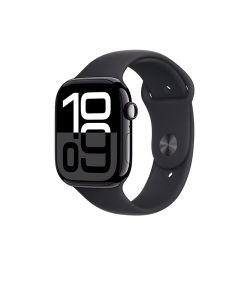 Apple WATCH SERIES 10 GPS 46MM JET BLACK ALUMINIUM CASE WITH BLACK SPORT BAND - S M