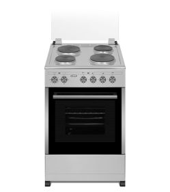 VENUS COOKER / 50X55CM, 4 HOTPLATE, ELECTRIC OVEN & GRILL, METAL LID, SILVER